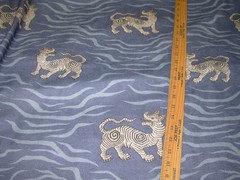10 YDS BRENTWOOD TIBETAN TIGER ANIMAL DRAPERY UPHOLSTERY FABRIC FOR LESS