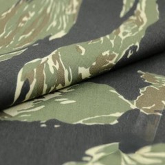 TC Polyester Cotton Tiger Stripe Camo Fabric Wear-resistant Cloth f DIY Uniform