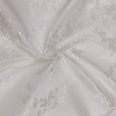 Chinese Damask Fabric Plum Blossom Faux Silk Jacquard Brocade Cloths By Metre