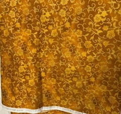 2. Yards X 42” Cotton Yellow Brown Gold Fabric Quilts Crafts Fabric Additions