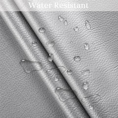 HYVAKUPPA Silver Faux Leather Fabric 2 Yards 55″W