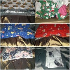 cotton quilting fabric lots. Different sizes. Varies from character to solid.