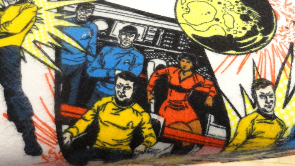 Star Trek Original Fabric Flannel 4 yds x 44″ Camelot Cotton New But Pre-Washed