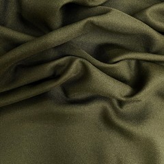 Delaney DARK OLIVE GREEN Polyester Gabardine Fabric for Skirts, Suits, Overcoat