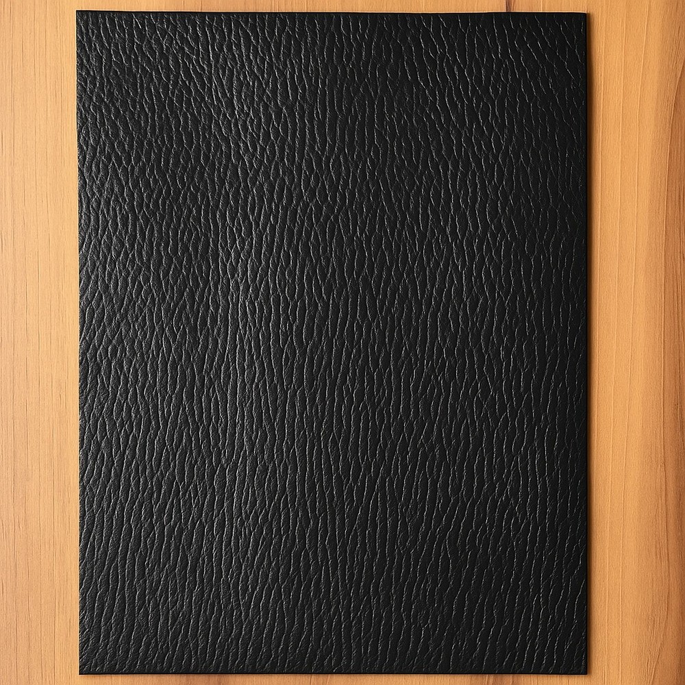 Cowhide Nappa 1.0-1.5mm Gloss Black