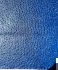 Fabric Upholstery Sample Faux Leather PVC 18″x18″ Ostrich Ocean Blue