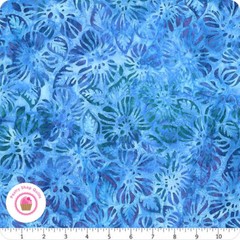 Kaufman GARDEN STYLE Artisan Batiks 20057 61 Blue Green Purple LUNN Quilt Fabric