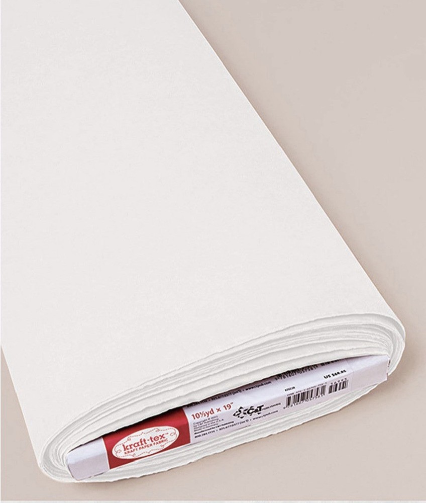 Kraft-Tex Paper Fabric 19”x 2.5 Yards – White