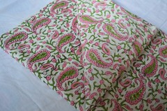 Hand Block Print 100%Cotton 2.5 Yard Fabric NO TARRIF CHARGES 100%✅ ZK_161