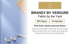 Brandy By Verdure Double Knit Fabric by the Yard 4-Way Stretch Rayon Spandex