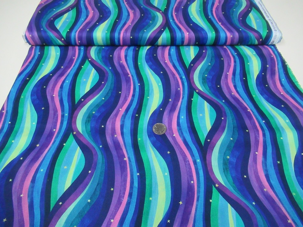 Michael Miller quilt-craft fabric NORTHERN LIGHTS multi 2 yds (ddc-12541) Alaska
