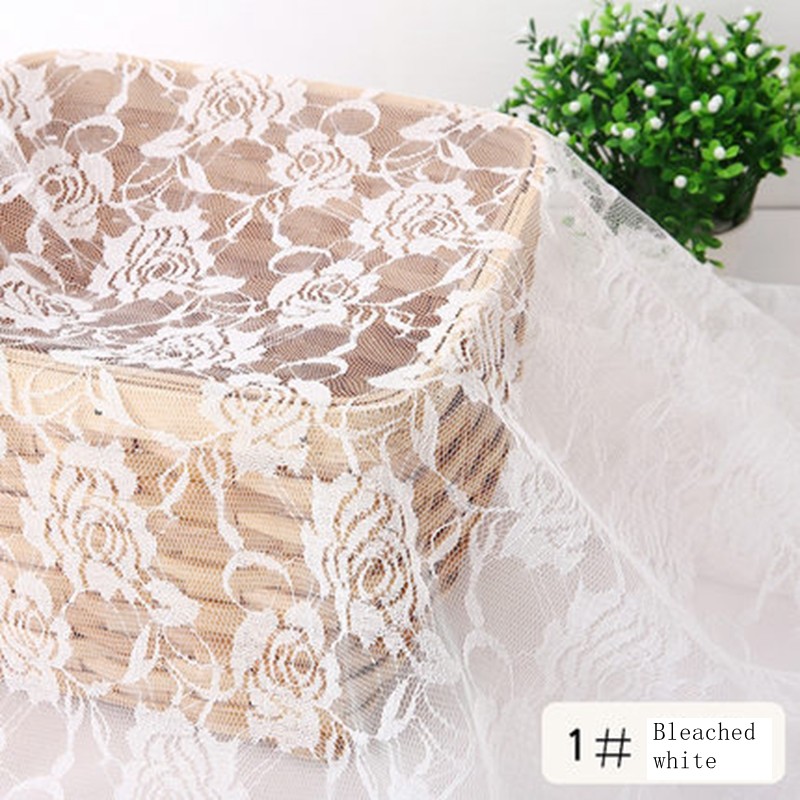 Lace fabric 50cm*150CM Rose flower Clothing/Curtain/Mosquito net/HomeTextile DIY