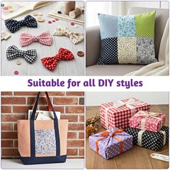 70 Pcs 10 X 10 Inch Cotton Fabric Squares, Precut Quilting Fabric Bundles, Multi