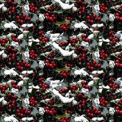 Hoffman – Frosted Holidays – Packed Holly – Christmas, Fabric by the Yard