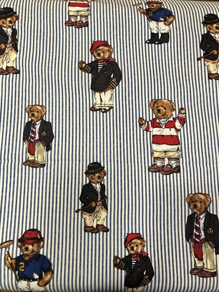 Ralph Lauren Polo Bear Fabric, 48”x50”