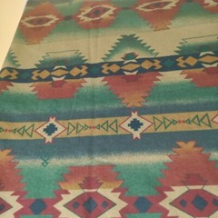 Cone Mills Chamois Flannel Fabric Southwestern Aztec Native Rare 59″ W x 72″ L