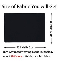 -Black 100% Cotton Fabric by The Yard for Sewing DIY Crafting Fashion Design …
