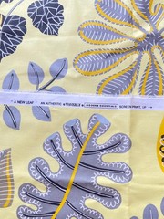 Waverly A New Leaf Modern Essentials Fabric 36×57 Yellow Botanical Cotton VTG