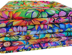 8 Groovy Garden Fat Quarter BUNDLE Fabric 100% Premium Cotton