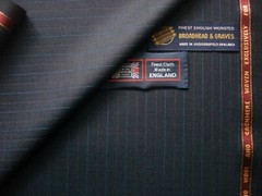 97% SUPER 150’s WOOL WORSTED & 3% CASHMERE SUITING FABRIC MADE IN ENGLAND =3.4 m