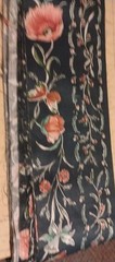 Multicolored Floral On Dark Blue Background Cotton Fabric 60″ X 7″(6)
