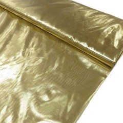 Metallic Tissue Lamé Fabric by Yard – 60″ Wide Shiny Material for Décor