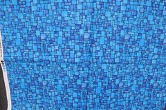 42″ x 44″ Light Fantastic by Fabric Freedom in London England Blue Stone Blocks