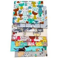 ZGXY 8 Pcs Fat Quarter Fabric Cotton Bundles 19.69″ x 19.69″