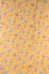 2.0+ Yards 3 Pieces Jo-Ann Fabric Elizabeth’s Garden Butterflies Flowers Yellow
