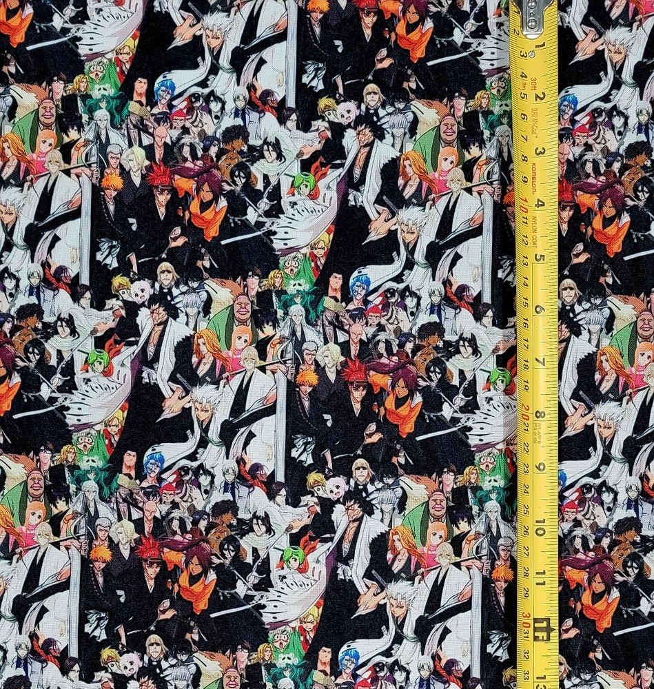 BLEACH COLLAGE ANIME 1 YARD FABRIC ( 36″ X 58″ ) BRAND NEW