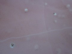 Pink Beaded Tulle Fabric 1yd x 66″W + Pink Satin Remnants 1yd 60″W Matching