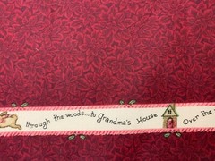 NEW Remnant To Grandma House Christmas Border 1 Yard 12″L By 25″W