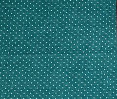 2/3 Yd “Green with Tiny White Dots Cotton Quilt Fabric 23″ X 44”