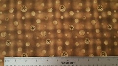 Haunted Hollow II BTY Jacqueline Paton Red Rooster Tonal Brown Circle Star