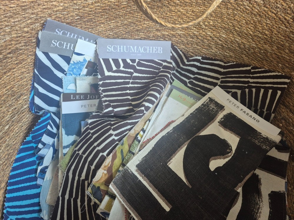 50+ Fabric Samples, incl. Ralph Lauren, Schumacher, Thibaut, Peter Fasano et al.