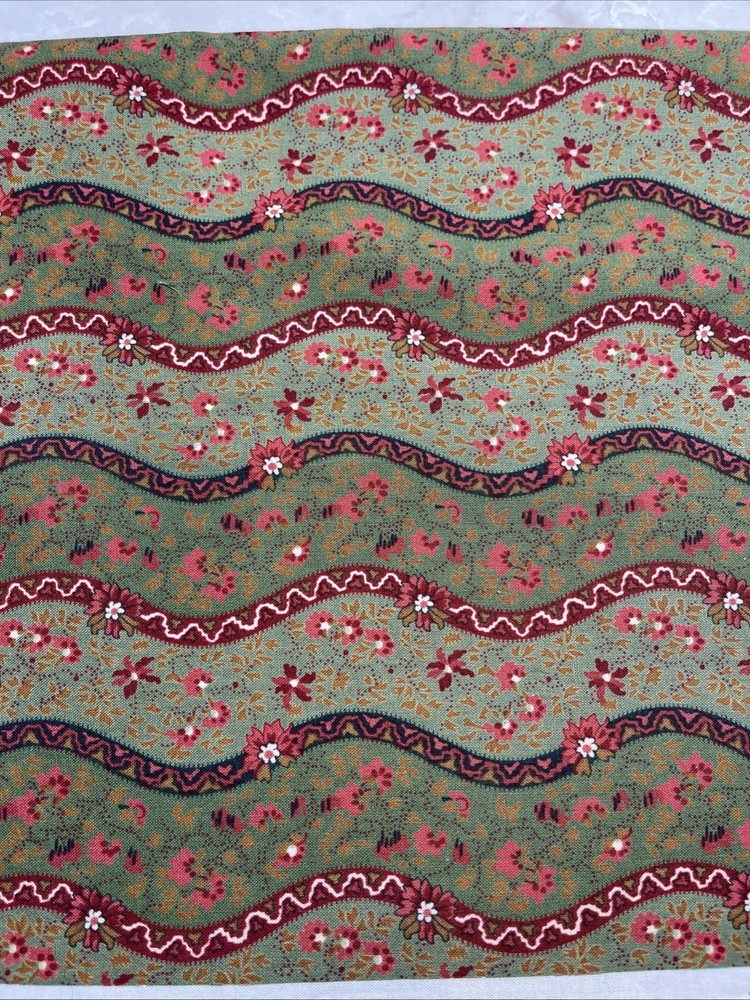 Matters of the Heart Kaye England SSI Floral Cotton Fabric 2 Yards 15 Inches X40