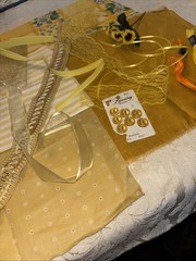 YELLOW Inspiration for Slow Stitching, Junk Journal Craft Supplies