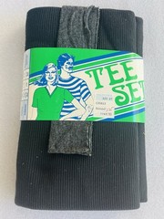 Vtg 70s Tee Set Fabric Wholesale Lot 7pc Deadstock Knit Ribbing NOS Stripe Solid