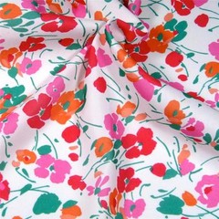 Vintage Home Decor Fabric, Dk. Pink Floral, Moisture Resistant Dacron 62″W, BTY