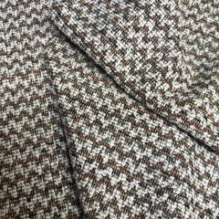 Fabric Remnant Chevron Multi Color Tweed Soft Material About 3/4yd 55” Wide
