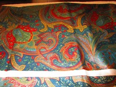 Dark Paisley Screen Print Fabric #CCCT 191 A (1988, House ‘n Home Fabrics)