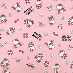Sanrio Hello Kitty Sunburn Summer Vacation Cotton Oxford Fabric W109cm per 50cm