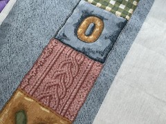 Cotton Fabric Blue Jean Teddy Quilt 44″ x 35”By Daisy Kingdom 133.