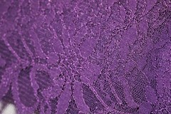 PURPLE LACE EMBROIDERED 3D FLORAL ULTRA SOFT FABRIC 55″ WIDE BY THE YARD