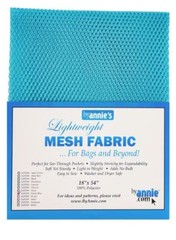 ByAnnie Parrot Blue Lightweight Mesh Fabric 45 x 137cm (18 x 54″)