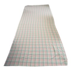 Vintage Woven Fabric 4.25 Yards Pink Gray Plaid 153×62 Reversible Lightweight