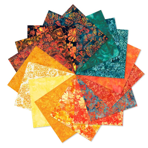 Spring 25 Batiks By Hoffman – Monarch Fat Quarter Bundle #SP25BFQ-278
