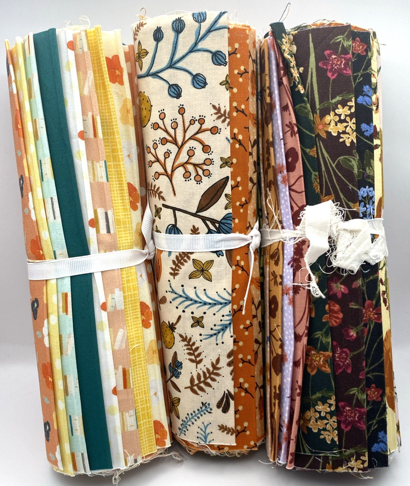 RJ Studios 12 Pieces 10″ x 44″ Layer Roll Fabric Bundles Lot of 3 NEW