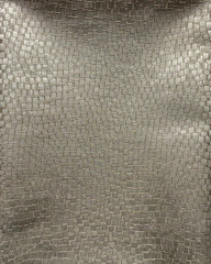 Couture Dazzling Haute White Gold Designer Fabric Remnant 24×24″