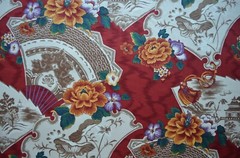 Thirty + yards available VINTAGE STANLEY KING CHINOISERIE CHINTZ 100% Cotton